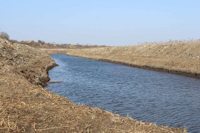 В Саф’янівській громаді тривають роботи з розчистки каналу Громадський 5